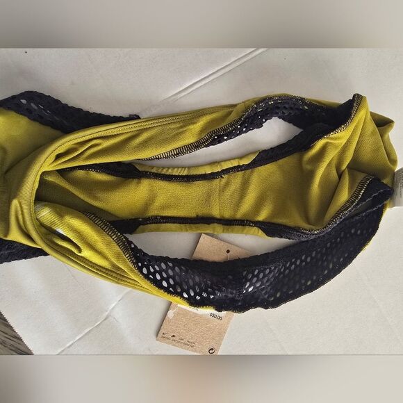 Nike Women's Explore Cheeky Sling Bikini Bottom In Moss Size Large - Picture 4 of 11